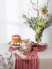 Cotton table runner Stripes, terracotta, collection Prairie