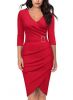 7-sleeve tight dinner party dress