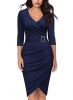 7-sleeve tight dinner party dress