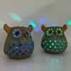 Remote Control Night Light Hollow Owl Night Lamp Table Lamp Wireless Lamp Multicolor Colorful Led Lights for Bedroom Kids Gift