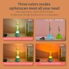 Remote Control Night Light Glass Tube Flower Table Lamp LED Soft Nightlights for Bedroom Reading Room Children Birthday Gifts