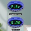 Motion Sensor LED Display Electronic Digital Temperature Meter Wall Clock Thermometer Indoor for Bathroom Reading Living Kitchen