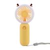 Lovely Mini USB Fan With Rechargeable Battery Camping Lamp for Home Office School Gifts Table Desk