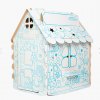 Cardboard house "blue tractor"