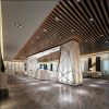 25X100 Wooden Color Acoustic Metal Ceiling Aluminum Extruded Box Baffle Ceiling