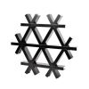 150X150X150 Indoor Triangle Suspended Metal Aluminum Ceiling Grid Open Cell Ceiling System