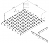 150X150 Metal Suspended Open Cell Aluminum Grid Ceiling