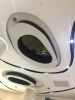 Hammered Effect Stainless Steel Clip in Ceiling Panel in Blue Color Metro Station Design