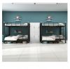 Steel bed bunk bed wit...