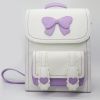 pu leather backpack lo...