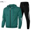 Mens Sweatsuits Sets Men's Tracksuits Zipper Hoodies for Men Jogging Suits Sets with Multi Pocket