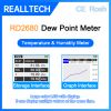 RD2680 Precision Dew Point Temperature Meter with 0.7%RH Humidity Accuracy