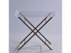 acrylic folding side table, acrylic folding end table