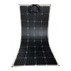 ETFE semi-flexible solar panel 300W bendable photovoltaic charging panel for light and thin RV roof boat installation