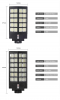 Custom 120W Stadium Street Light Human Body Induction Lithium Battery LED Solar Street Light