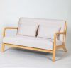 wooden base loveseat