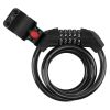 Master Lock Bike Lock Cable, Combination Bicycle Lock, Cable Lock for Outdoor Equipment, Black