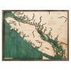 Bathymetric Wooden Maps