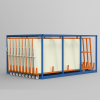 Sheet Metal Storage Rack Vertical Roll Out Sheet Metal Storage Sheets Organizing sytem
