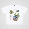 250g cotton cartoon spoof alien box casual cotton short-sleeved T-shirt