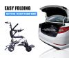 Ultralight electric wheelchairs portable aluminum folding electric wheelchair AC0K-1