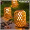 Solar imitation bamboo lanterns outdoor courtyard decorative lights Chinese New Year courtyard portable lawn lights prepared solar lights