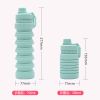 750ml collapsible portable food grade silicone bottle for travel