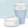 350ml food grade silicone collapsible cup BPA free wholesale OEM