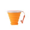 270ml collapsible food grade silicone coffee mug foldable water cup wholesale customized logo color