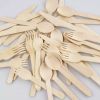 Wooden Cutlery Eco Friendly Disposable Cutlery Wood Premium Quality Personalize Wooden Cutlery Spoon Fork Knife