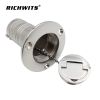 marine Boat Gas Deck Filler with Keyless Cap high Polished 316 Stainless Steel Hardware for Boat Yacht Caravan