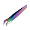 New Arrival Multi Colors Eyelash Tweezers Stainless Steel Eyelash Tweezers with Private Label and Customize Packaging