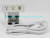 Desktop Clamp on Type Power Strips with USB Charger Ports Us