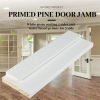 White gesso coating 4 sides and water-based primer for 3 side FJEG radiata Pine Door jamb