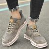 Men's style fashion with leather casual shoes non-slip wear support mailbox contact