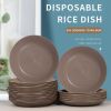 Disposable rice hull dish.Ordering products can be contacted by mail.