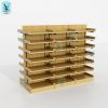 New Arrival double side MDF wood display stand middle island retail shelves for gift store