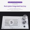 Plate-integrated tea tray with continuous lines.Ordering products can be contacted by mail.