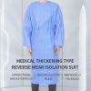 Single-use sterile-grade surgical gown with protective non-woven isolation gown and dust-proof gown in individual packs