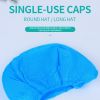 Disposable non-woven medical cap isolation cap with protective double band to prevent shedding