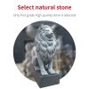 Granite Hong Kong dollar lion stone sculpture (can be customized)