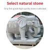 Granite white elephant stone sculpture (can be customized)