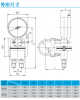 Single diaphragm differential pressure gauge 100 diameter thread connection differential micro negative pressure stainless steel diaphragm pressure gauge