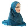 Instant Hijab Chiffon Shawl Stitched Inner Bonnet Convinient Headwrap Muslim Women Islamic Underscarf 