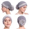 Instant Hijab Chiffon Shawl Stitched Inner Bonnet Convinient Headwrap Muslim Women Islamic Underscarf 