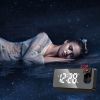 Projection Digital Alarm Clock for Bedroom LED Alarm Clock for Bedrooms with USB Charger Port, 12/24H, DST, Snooze, Mirror LED Loud Alarm Clockâ��SA03