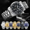 JSDUN8750 men Manufacturer Wholesale Coated Glass Original Movement Stainless Steel Luxury wristwatch Mechanical Watch