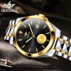 OUPINKE 3226 oem watch custom logo  Luxury waterproofed watch gold  mens  automatic Mechanical watches