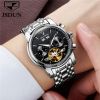 JSDUN8738 Hot oem custom Chinese fashion Manufacturer  luxury watch Men Stainless Steel  Waterproof Mechanical Watch