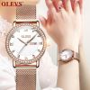 OLEVS 5881 Fashion Sport Leather Strap Quartz Watch Luxury Casual WaterProof  Feature Date and Week  WristWatch